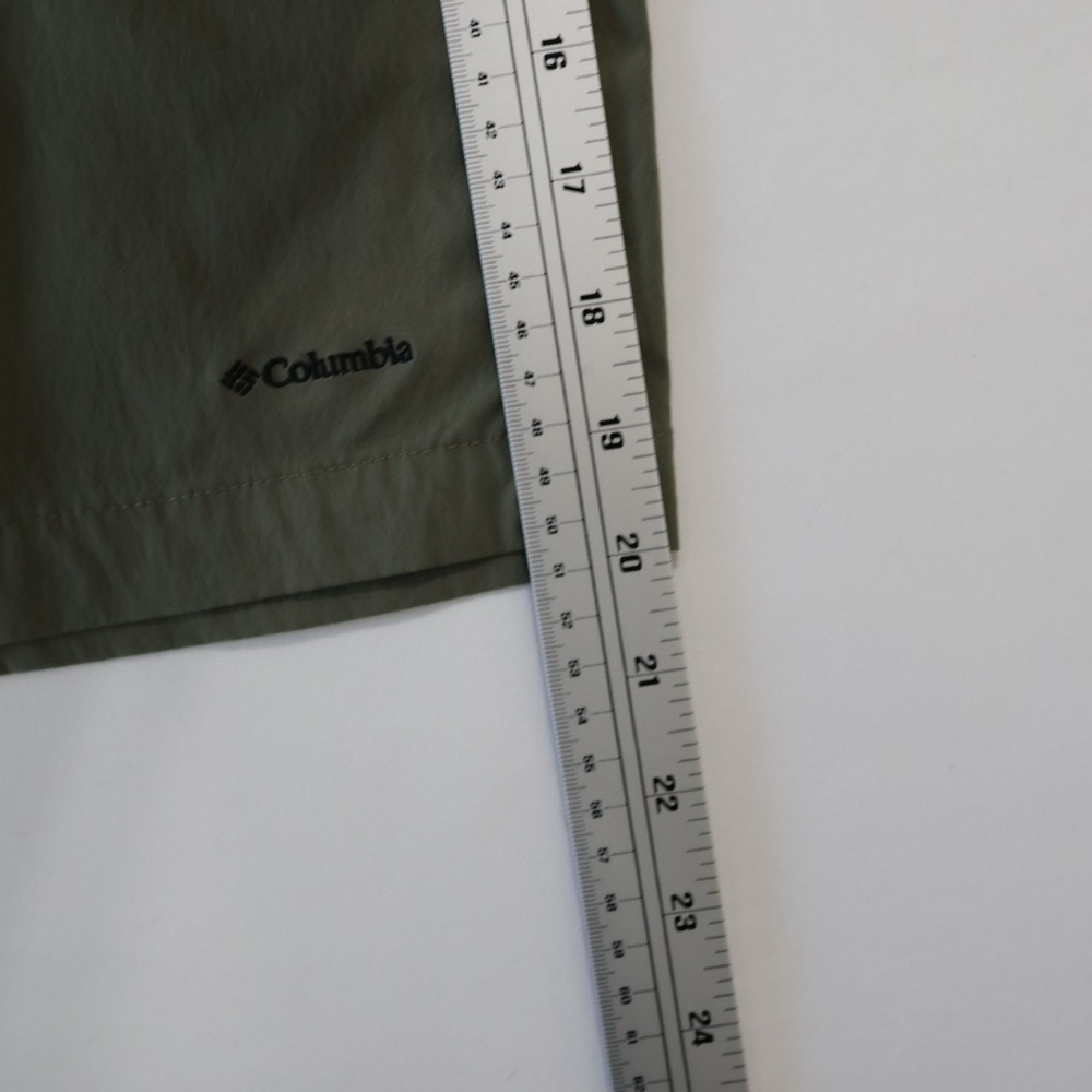 Columbia Mens Performance Hiking Shorts Olive Green Size 38 Flat Front Outdoor - Picture 6 of 8